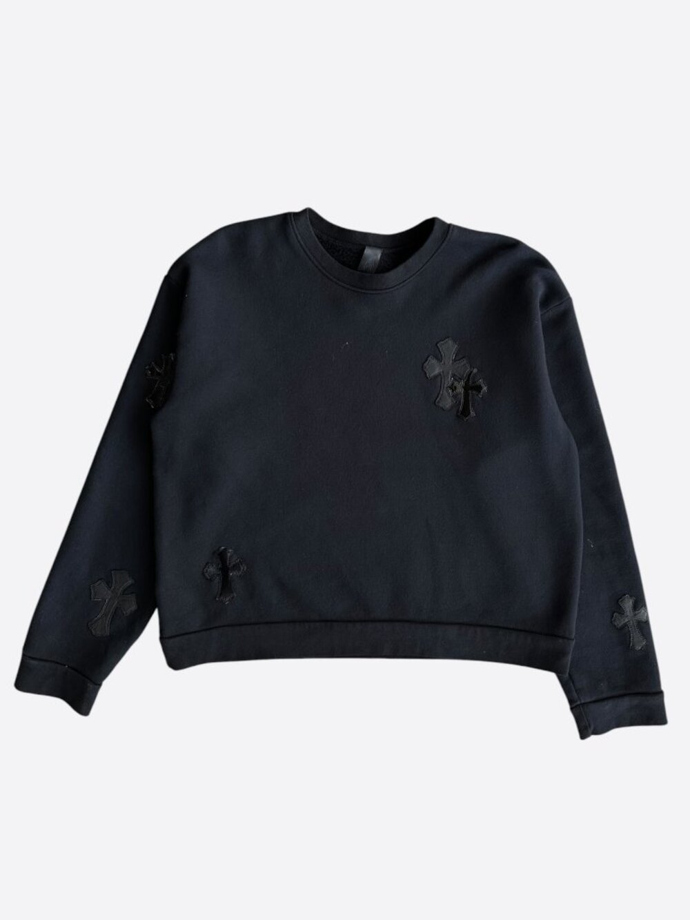 Chrome Hearts Black Cross Patch Sweater